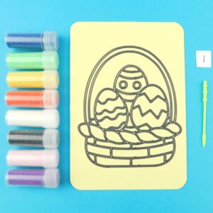 A6 Easter Egg Basket Sand Art Kit