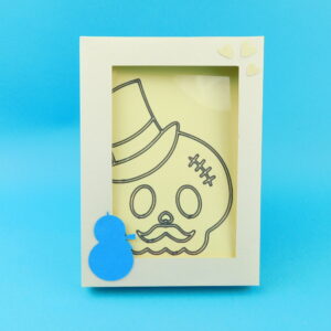 A6 Skull with Top Hat Sand Art Kit Gift Box