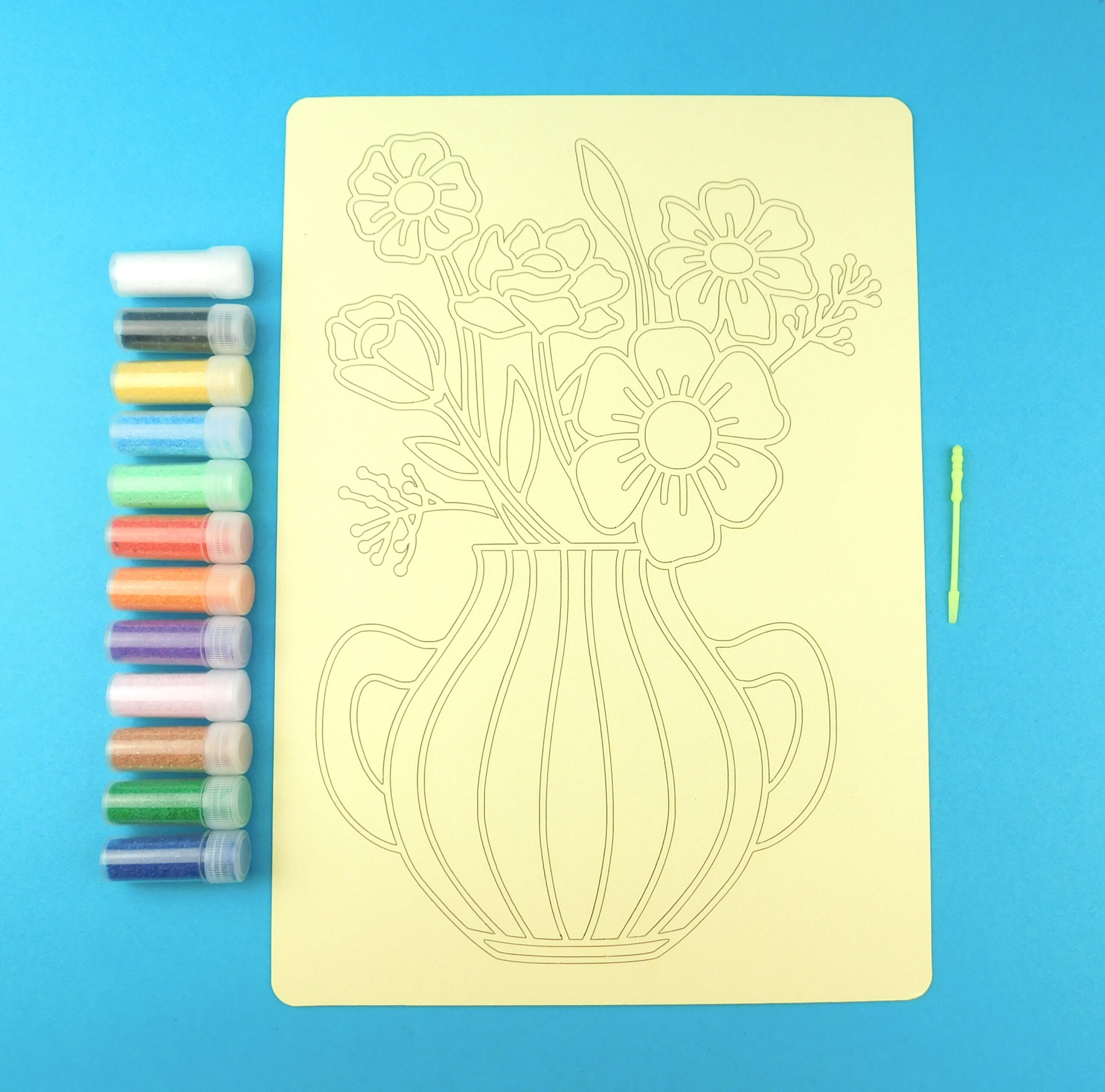 A4 Vase of flowers Sand Art Kit