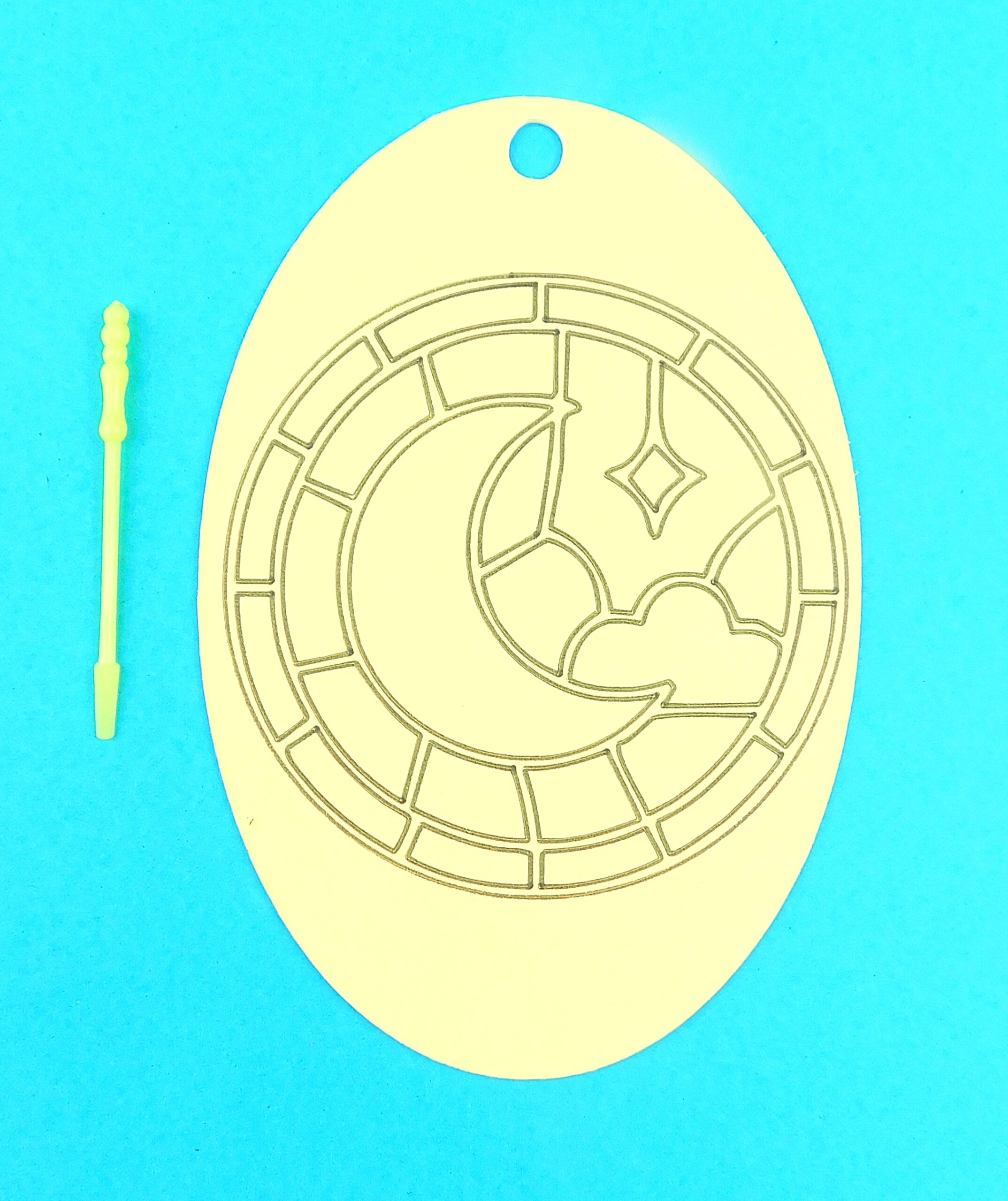 Oval Moon Sand Art Kit. - Image 2