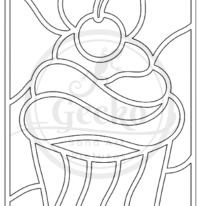 A6 Stained Glass Cupcake Sand Art Kit