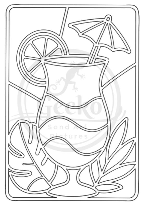 A6 Stained Glass Cocktail Sand Art Kit