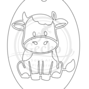 Oval Cow Sand Art Kit.