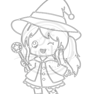 A4 Witch with Star Sand Art Kit (Made To Order)