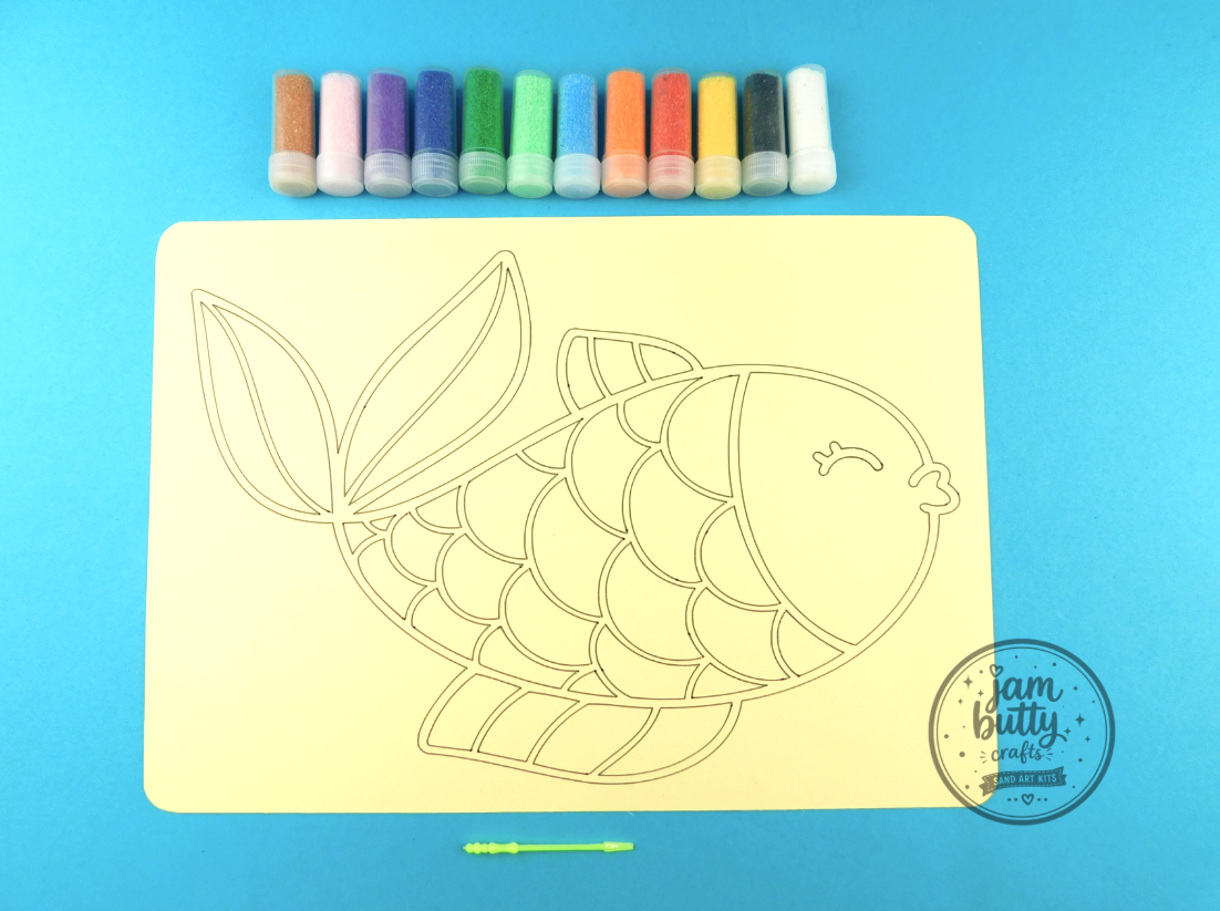 A4 Fish Sand Art Kit