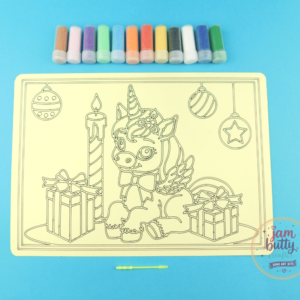 A4 Unicorn Christmas Day Sand Art Kit