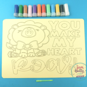 A4 You make my heart roar! Sand Art Kit