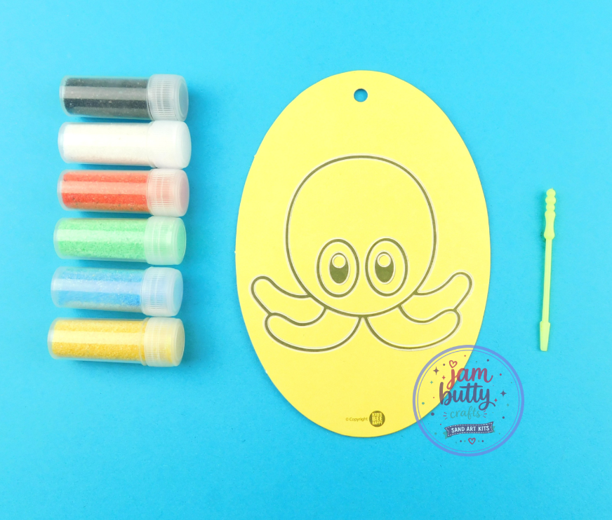 Oval Octopuss Sand Art Kit.