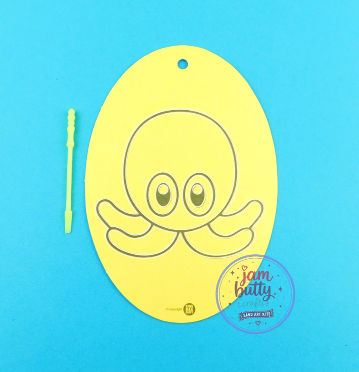 Oval Octopuss Sand Art Kit. - Image 2