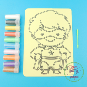 A5 Superhero Boy Sand Art Kit