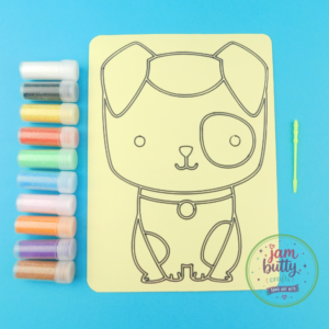 A5 Spot the Dog Sand Art Kit
