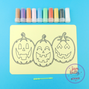 A5 Three Happy Pumpkins Sand Art Kit