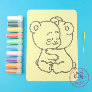 A5 Bear Hugs Sand Art Kit