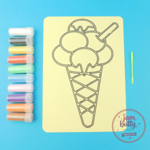 A5 Ice Cream Cone Sand Art Kit
