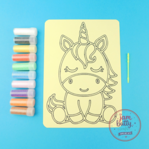 A5 Unicorn Sand Art Kit