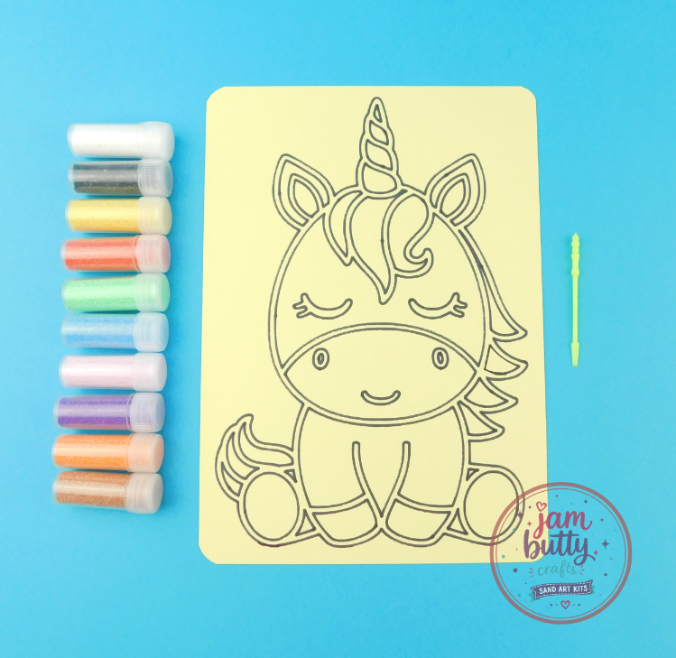A5 Unicorn Sand Art Kit