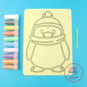 A5 Penguin Sand Art Kit