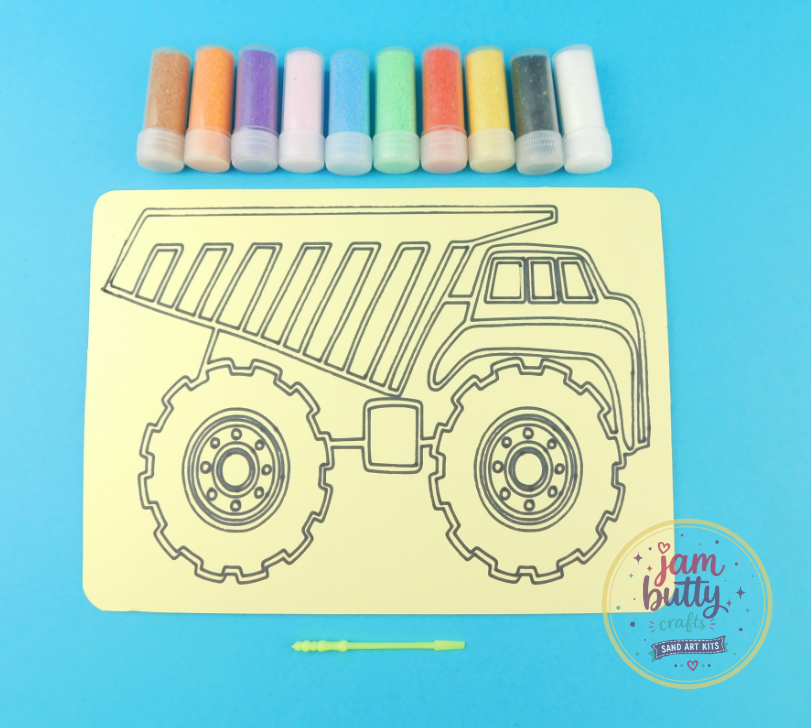 A5 Dump Truck Sand Art Kit