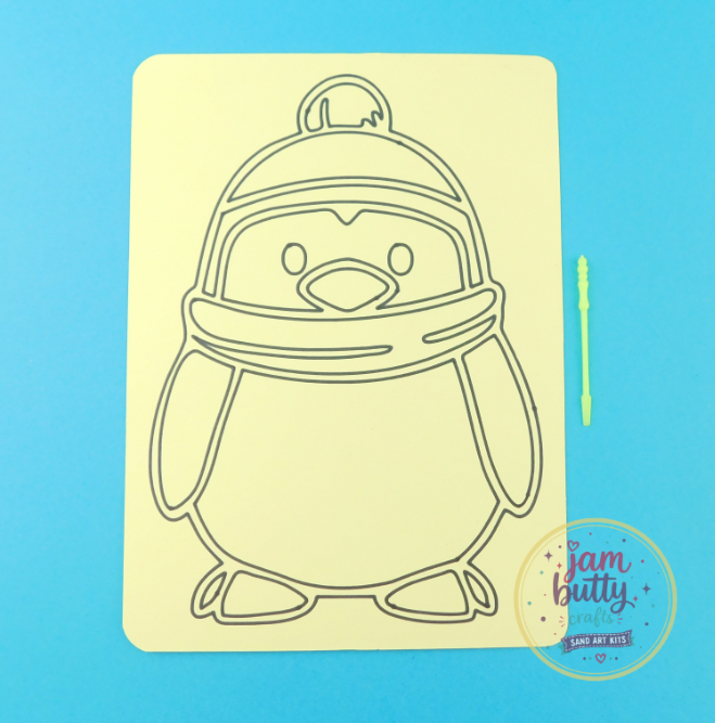 A5 Penguin Sand Art Kit - Image 2