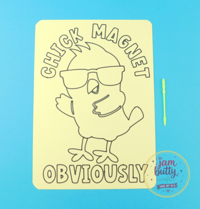 A5 Chick Magnet Obviously Sand Art Kit - Image 2