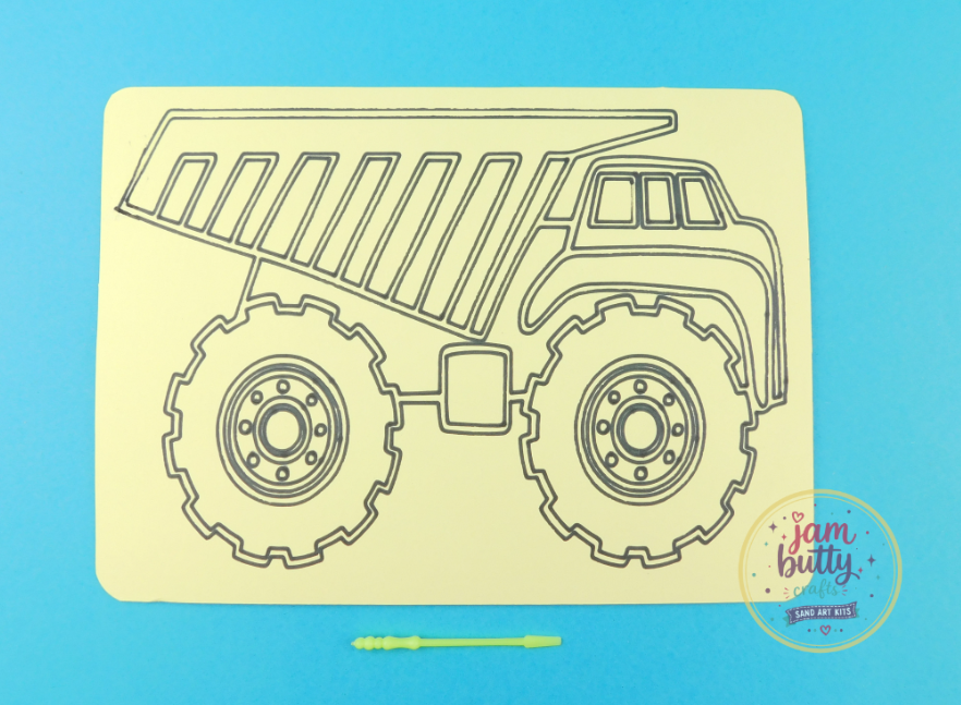 A5 Dump Truck Sand Art Kit - Image 2