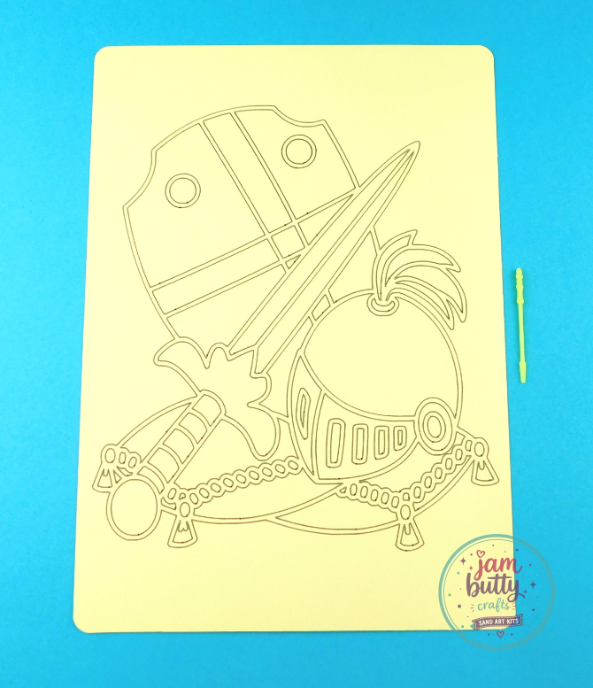 A4 Knight Attire Sand Art Kit - Image 2