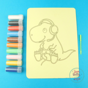 A5 T-Rex Gaming Sand Art Kit