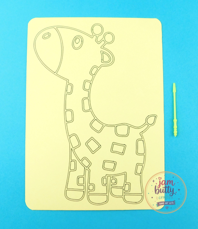 A5 Giraffe Sand Art Kit - Image 2