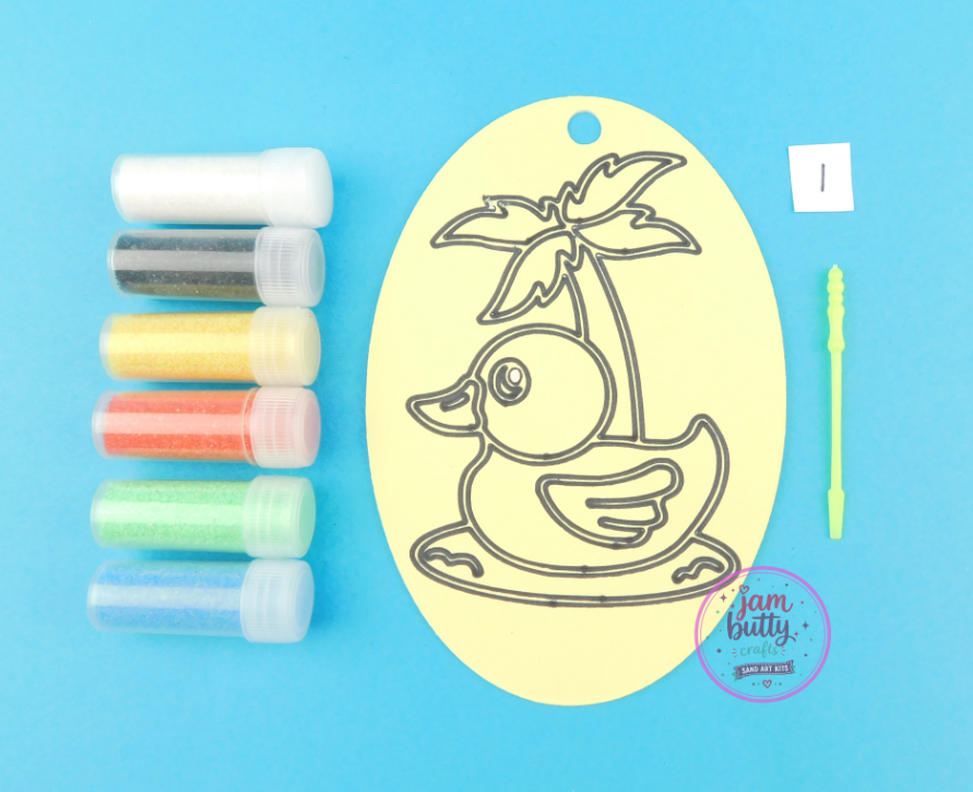 Oval Duck Sand Art Kit