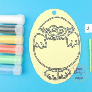 Oval Easter Chick Sand Art Kit