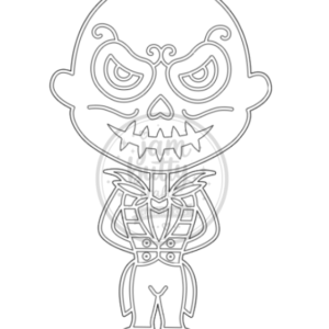 A4 Jack Skellington-ish Sand Art Kit (Made To Order)
