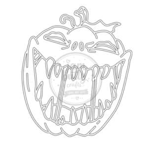 A4 Scary-ish Pumpkin Sand Art Kit (Made To Order)