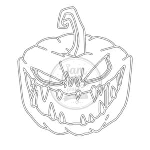A4 Scary-ish Pumpkin Sand Art Kit (Made To Order)