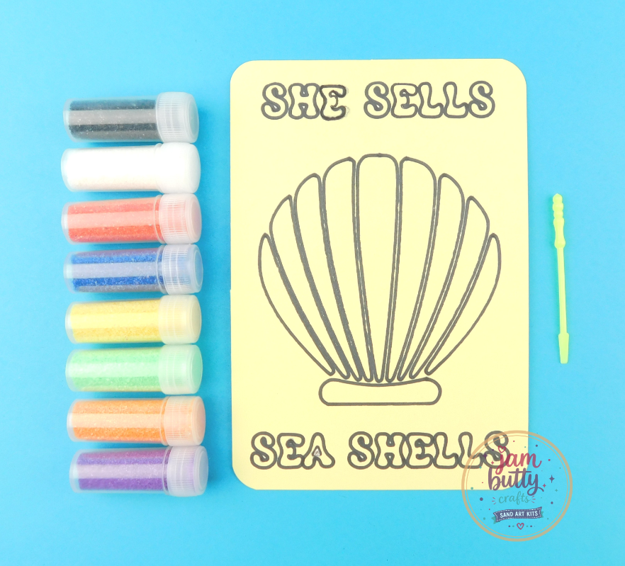 A6 She Sells Sea Shells Sand Art Kit