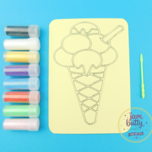 A6 Ice Cream Cone Sand Art Kit