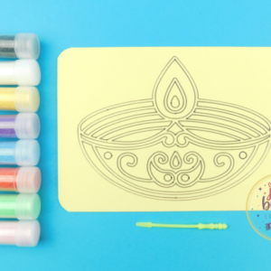 A6 Diwali diya Sand Art Kit