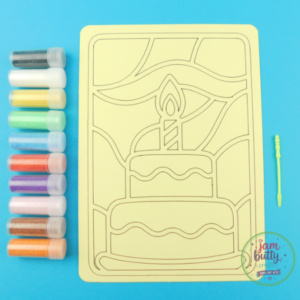 A5 Birthday Cake Sand Art Kit