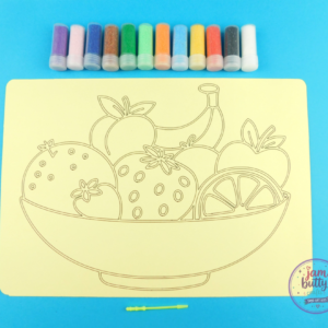 A4 Fruit Bowl Sand Art Kit