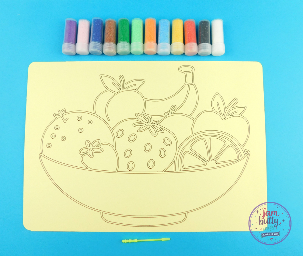 A4 Fruit Bowl Sand Art Kit