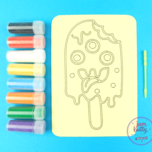 A6 Spooky Ice Lolly Sand Art Kit