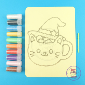 A5 Cat Marshmellow Mug Sand Art Kit