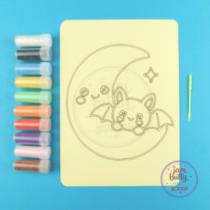 A5 Moon and Bat Sand Art Kit