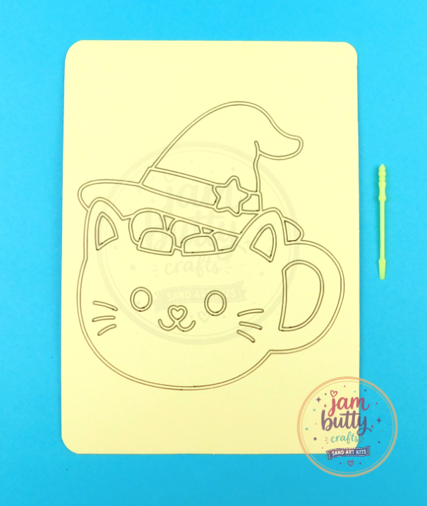 A5 Cat Marshmellow Mug Sand Art Kit - Image 2
