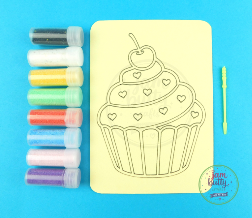 A5 Cupcake Sand Art Kit