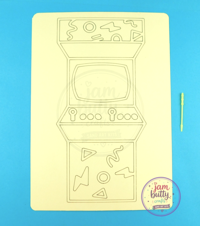 A4 Arcade Game Sand Art Kit - Image 2