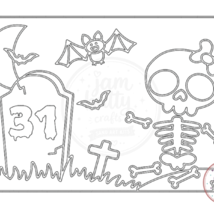 A4 31st Halloween Scene Sand Art Kit (Made To Order)