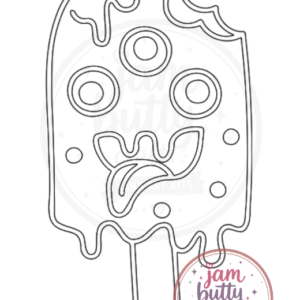 A5 Ice Cream Monster Sand Art Kit (Made to Order)