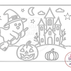 A4 Haunted House and Ghost Scene Sand Art Kit (Made To Order)
