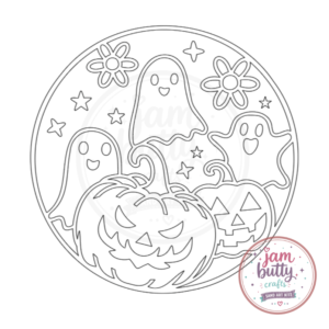 A4 Ghosts and Pumpkins Sand Art Kit (Made To Order)