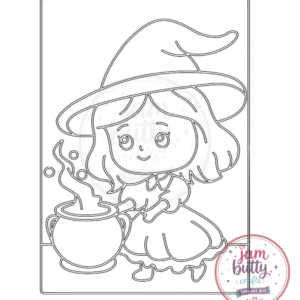 A4 Witch & Cauldron Sand Art Kit (Made To Order)